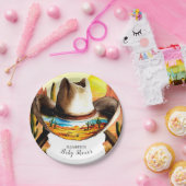 Farbenfrohe Magie Kleine Cowboy Babydusche Pappteller (Party)
