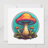 Farbenfrohe Magie-Pilze (Rückseite)