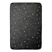 Farbenfrohe Magie Starry Night Sky Muster Badematte (Vorderseite Vertikal)