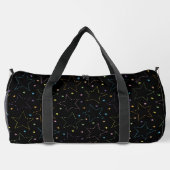 Farbenfrohe Magie Starry Night Sky Muster Duffle Bag (Rückseite)