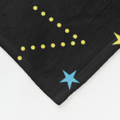 Farbenfrohe Magie Starry Night Sky Muster Fleecedecke (Ecke)