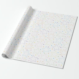 Farbenfrohe Magie Starry Night Sky Muster Geschenkpapier