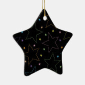 Farbenfrohe Magie Starry Night Sky Muster Keramik Ornament (Rechts)