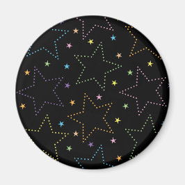 Farbenfrohe Magie Starry Night Sky Muster Magnet