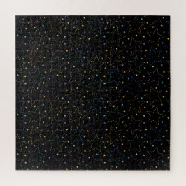 Farbenfrohe Magie Starry Night Sky Muster Puzzle