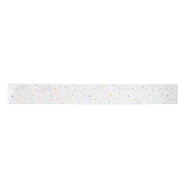Farbenfrohe Magie Starry Night Sky Muster Satinband