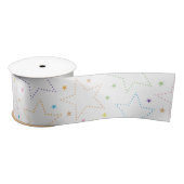Farbenfrohe Magie Starry Night Sky Muster Satinband (Spule)