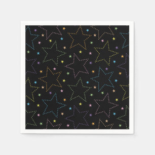Farbenfrohe Magie Starry Night Sky Muster Serviette