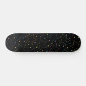 Farbenfrohe Magie Starry Night Sky Muster Skateboard (Horizontal)