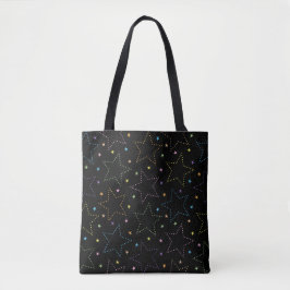 Farbenfrohe Magie Starry Night Sky Muster Tasche