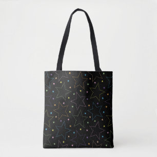 Farbenfrohe Magie Starry Night Sky Muster Tasche