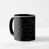 Farbenfrohe Magie Starry Night Sky Muster Tasse (Vorderseite Links)