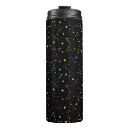 Farbenfrohe Magie Starry Night Sky Muster Thermosbecher