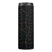 Farbenfrohe Magie Starry Night Sky Muster Thermosbecher (Rückseite)