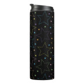 Farbenfrohe Magie Starry Night Sky Muster Thermosbecher (Nach rechts gedreht)