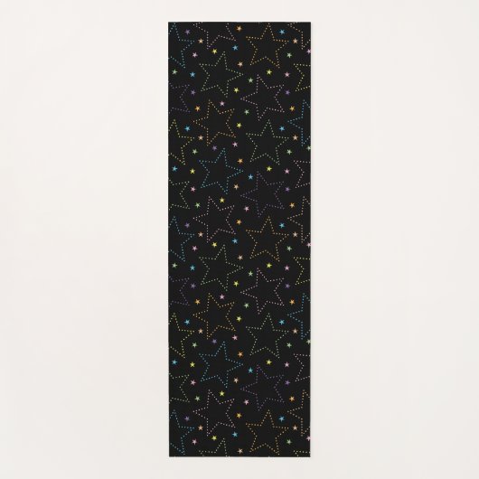 Farbenfrohe Magie Starry Night Sky Muster Yogamatte (Vorderseite)