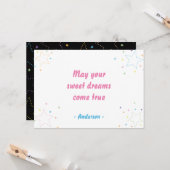 Farbenfrohe Magie Sternenhimmel Muster Karte (Vorderseite/Rückseite Beispiel)