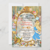Farbenfrohe magische Alice's Wunderland Tea Geburt