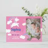 Farbenfrohe magische Einheit mit Foto Einladung (Stehend Vorderseite)