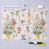 Farbenfrohe magische Niedliche Blumenflocken Gold  Seidenpapier (Handwerk)