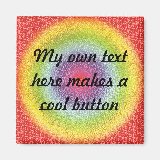 Farbenfrohe Magnet-Vorlagen Magnet (Vorne)