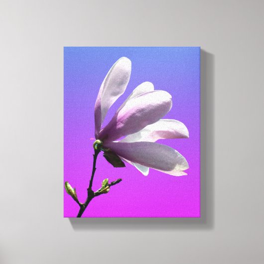Farbenfrohe Magnolia Wrapped Canvas Leinwanddruck (Vorderseite)