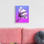 Farbenfrohe Magnolia Wrapped Canvas Leinwanddruck (Insitu (Wohnzimmer))