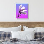 Farbenfrohe Magnolia Wrapped Canvas Leinwanddruck (Insitu (Schlafzimmer))