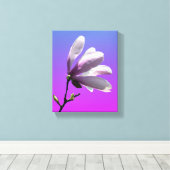 Farbenfrohe Magnolia Wrapped Canvas Leinwanddruck (Insitu (Holzboden))