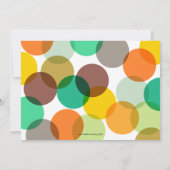 Farbenfrohe Mahlzeiten Drink & Be Mercury Holiday Einladung (Rückseite)