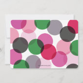 Farbenfrohe Mahlzeiten Drink & Be Mercury Holiday Einladung (Rückseite)