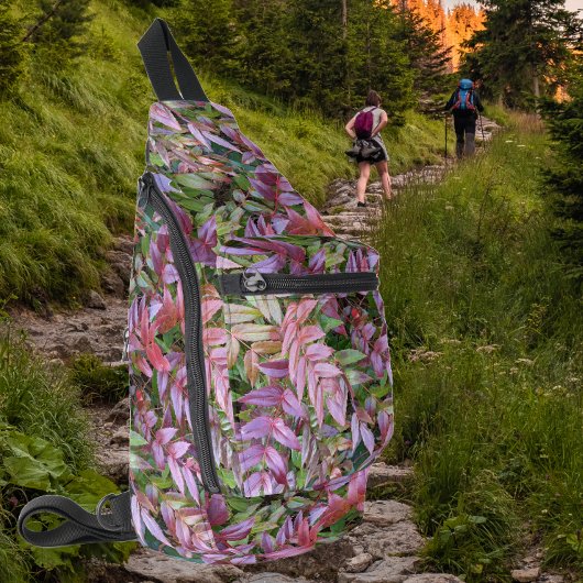 Farbenfrohe Mahonia-Pflanze-Blätter Crossbody Bag