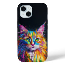 Farbenfrohe Maine Coon Phone Case
