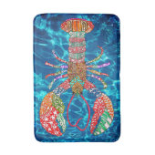 Farbenfrohe Maine Red Lobster Bath Mat Badematte (Vorderseite Vertikal)