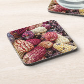 Farbenfrohe Maiskorken-Untersetzer Untersetzer (Linke Seite)