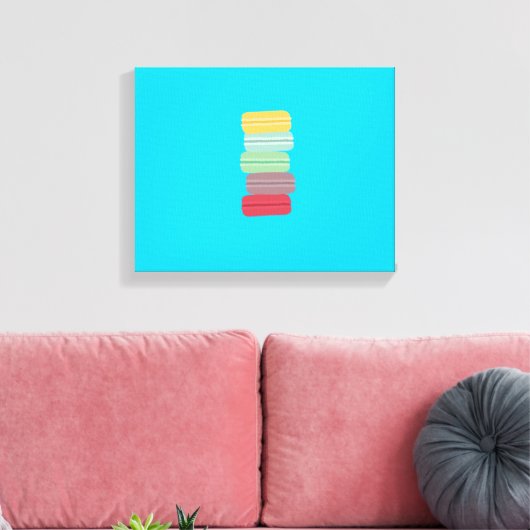 farbenfrohe Makaronen Leinwanddruck (Insitu (Wohnzimmer))