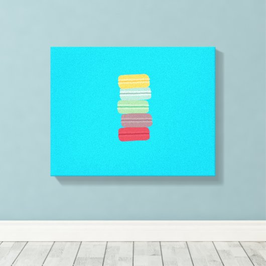 farbenfrohe Makaronen Leinwanddruck (Insitu (Holzboden))