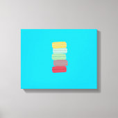 farbenfrohe Makaronen Leinwanddruck (Vorderseite)