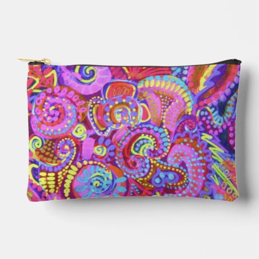 Farbenfrohe Make-up-Tasche #1-Originales Modedesig Zubehörtasche (Vorderseite)