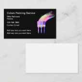 Farbenfrohe Maler Business Cards Neue Visitenkarte (Vorne/Hinten)