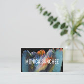 Farbenfrohe Malerei abstrakt moderne Visitenkarte (Stehend Vorderseite)