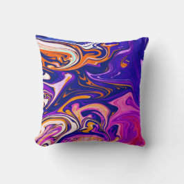 Farbenfrohe Malerei | Beste Kunst, modern abstrakt Kissen