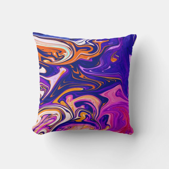 Farbenfrohe Malerei | Beste Kunst, modern abstrakt Kissen (Vorderseite)