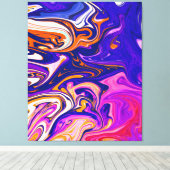 Farbenfrohe Malerei | Beste Kunst, modern abstrakt Leinwanddruck (Insitu (Holzboden))