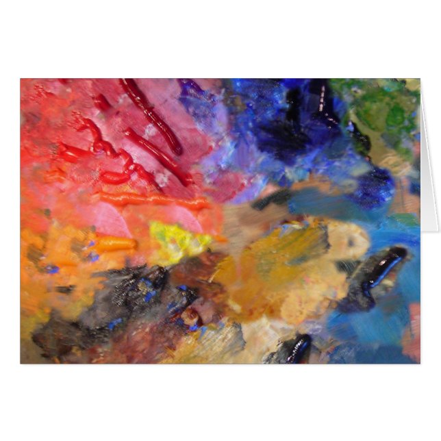 Farbenfrohe Malerei des Künstlers (Vorderseite (Horizontal))