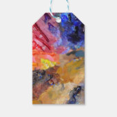 Farbenfrohe Malerei des Künstlers Geschenkanhänger (Vorderseite)