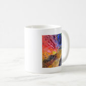 Farbenfrohe Malerei des Künstlers Kaffeetasse (VorderseiteRechts)