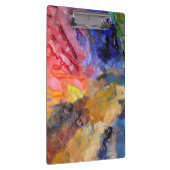 Farbenfrohe Malerei des Künstlers Klemmbrett (Rechts)