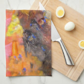 Farbenfrohe Malerei des Künstlers Küchentuch (Viertel Falte)