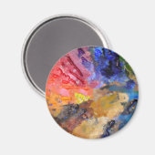 Farbenfrohe Malerei des Künstlers Magnet (Vorderseite/Rückseite)